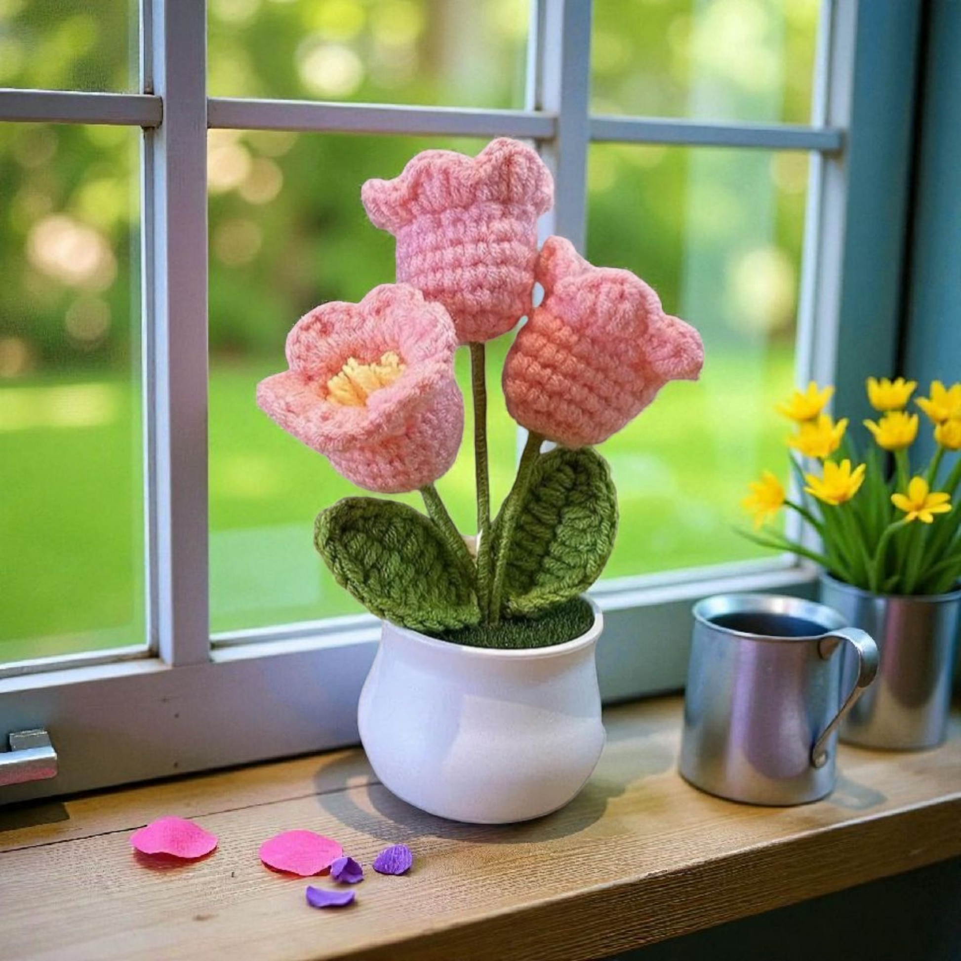 Valley of Lily Crochet Pot