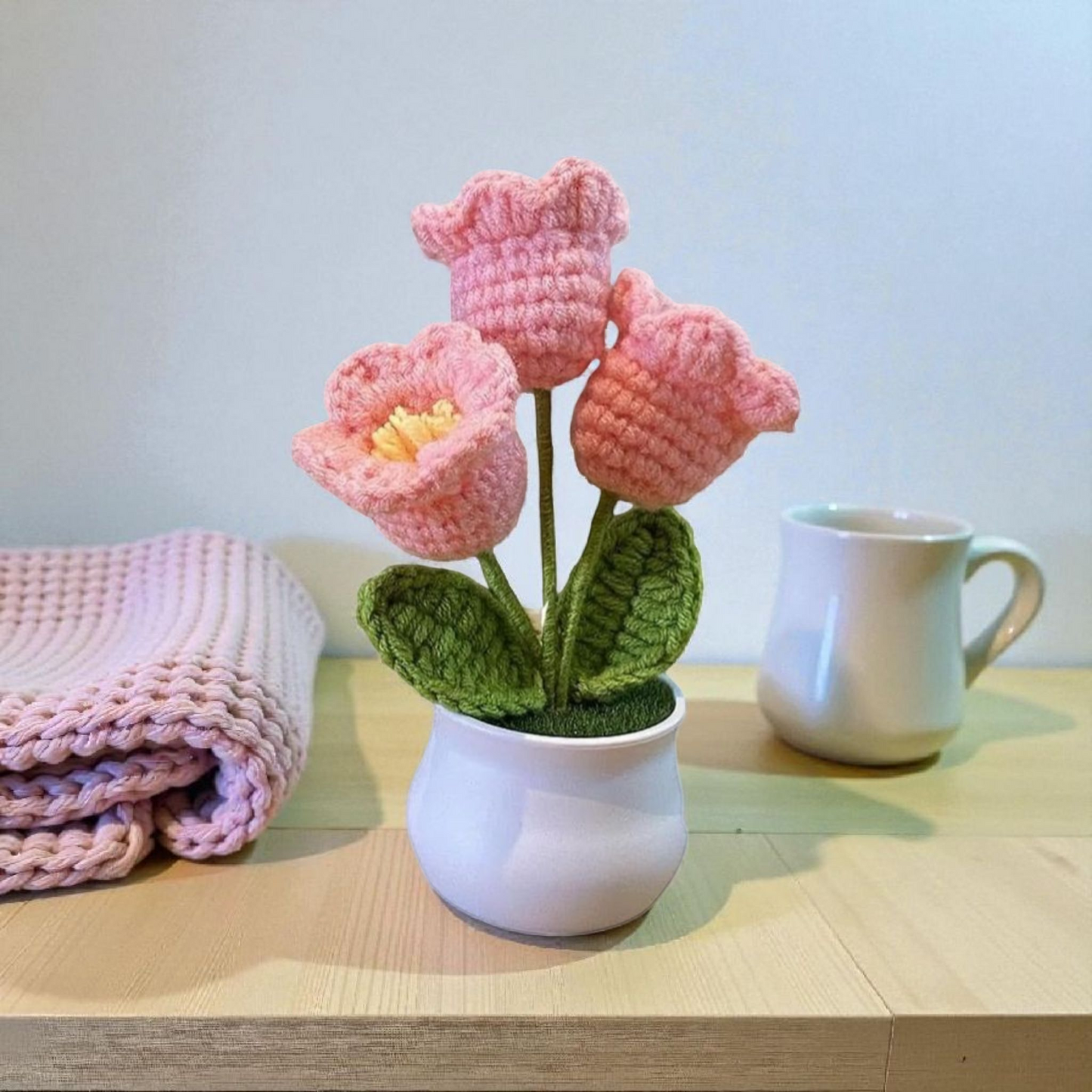 Valley of Lily Crochet Pot